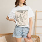 Footprints Beside T-Shirt