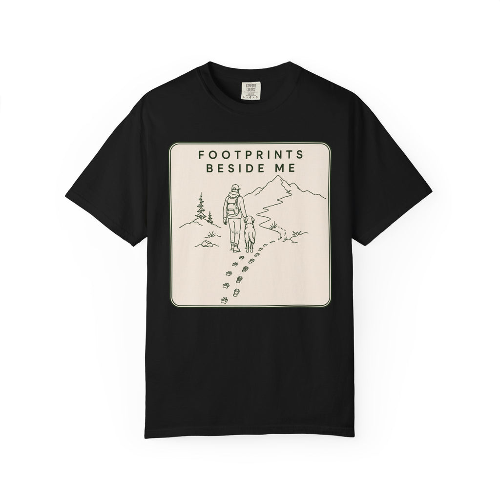 Footprints Beside T-Shirt