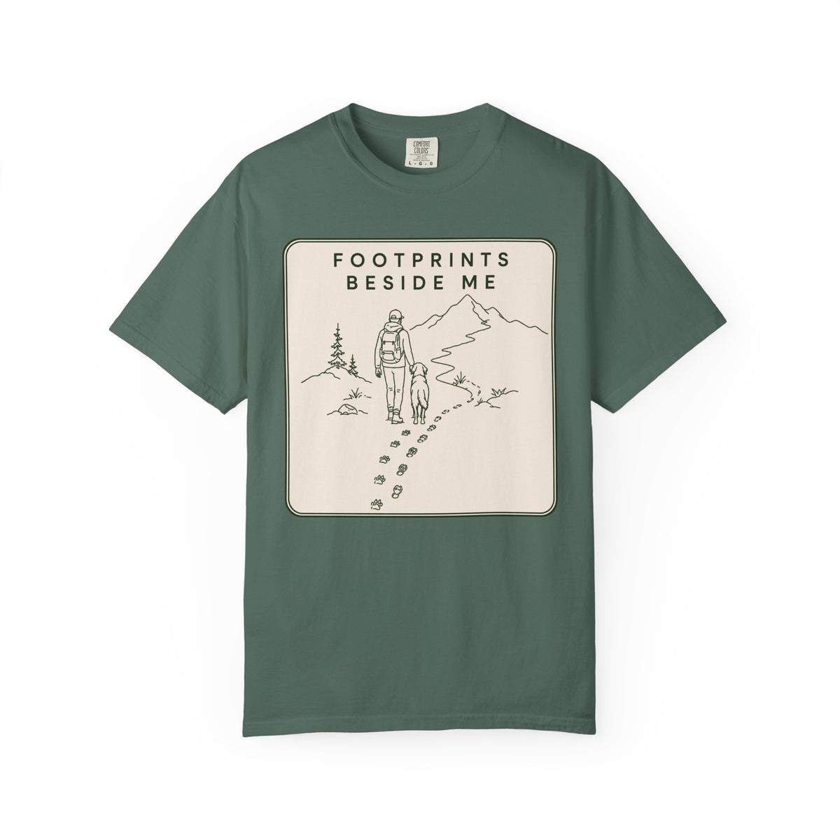 Footprints Beside T-Shirt